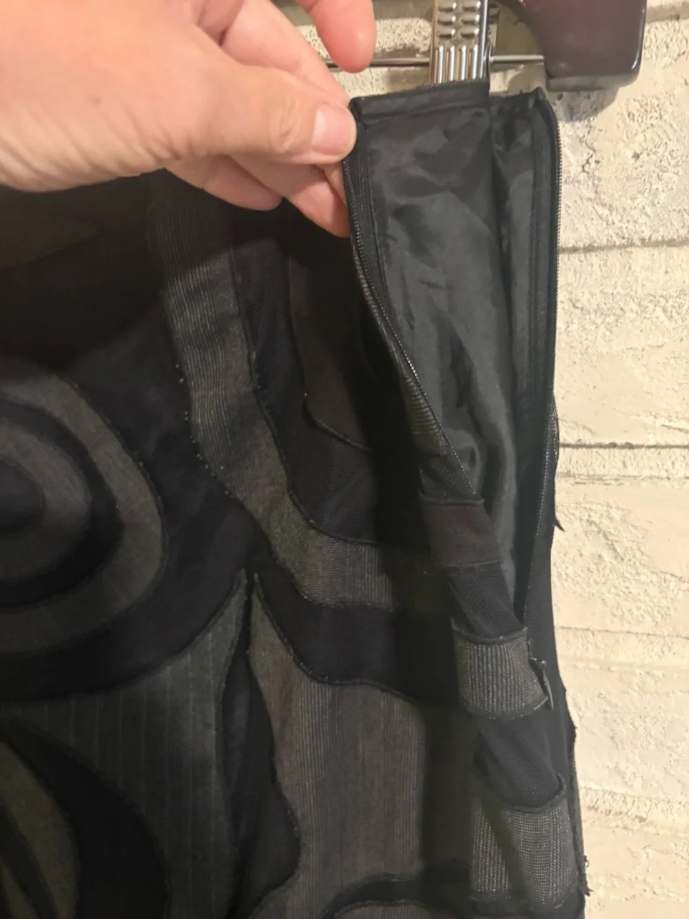 TRIBAL size 4  Black Swirl A-Line Maxi Skirt burnout sheer EUC - Picture 8 of 8